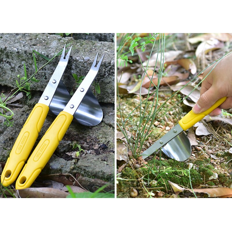 Manual Weeding Tool Garden Hand Weeder with Wood Handle Hand weeding tool Manual Farmland Digging Lawn