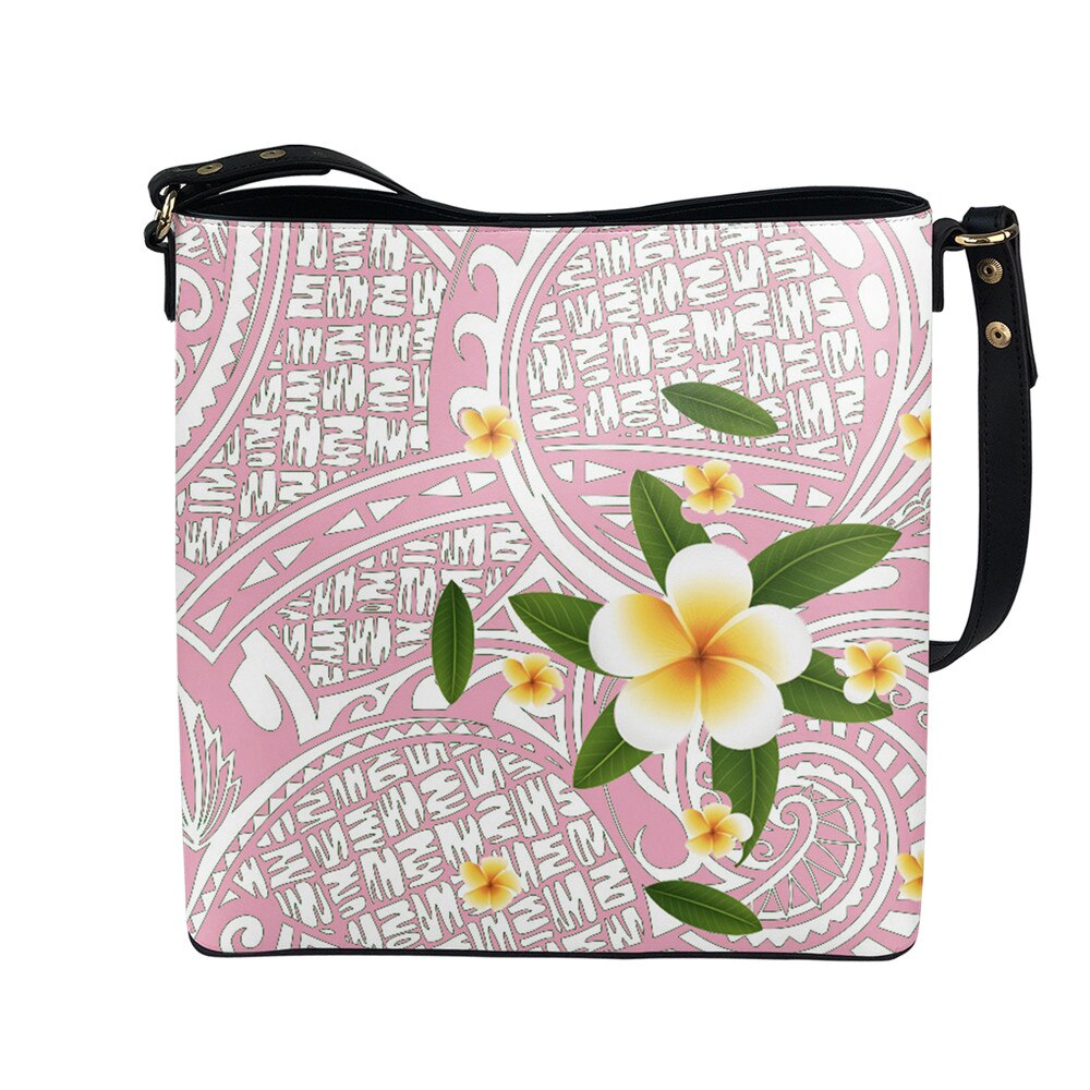 FORUDESIGNS Hawaiian Polynesian Tribal Hibiscus Flower Women's Bag Handbag Casual Tote Shoulder Bags Ethnic Purse: AMD256D61