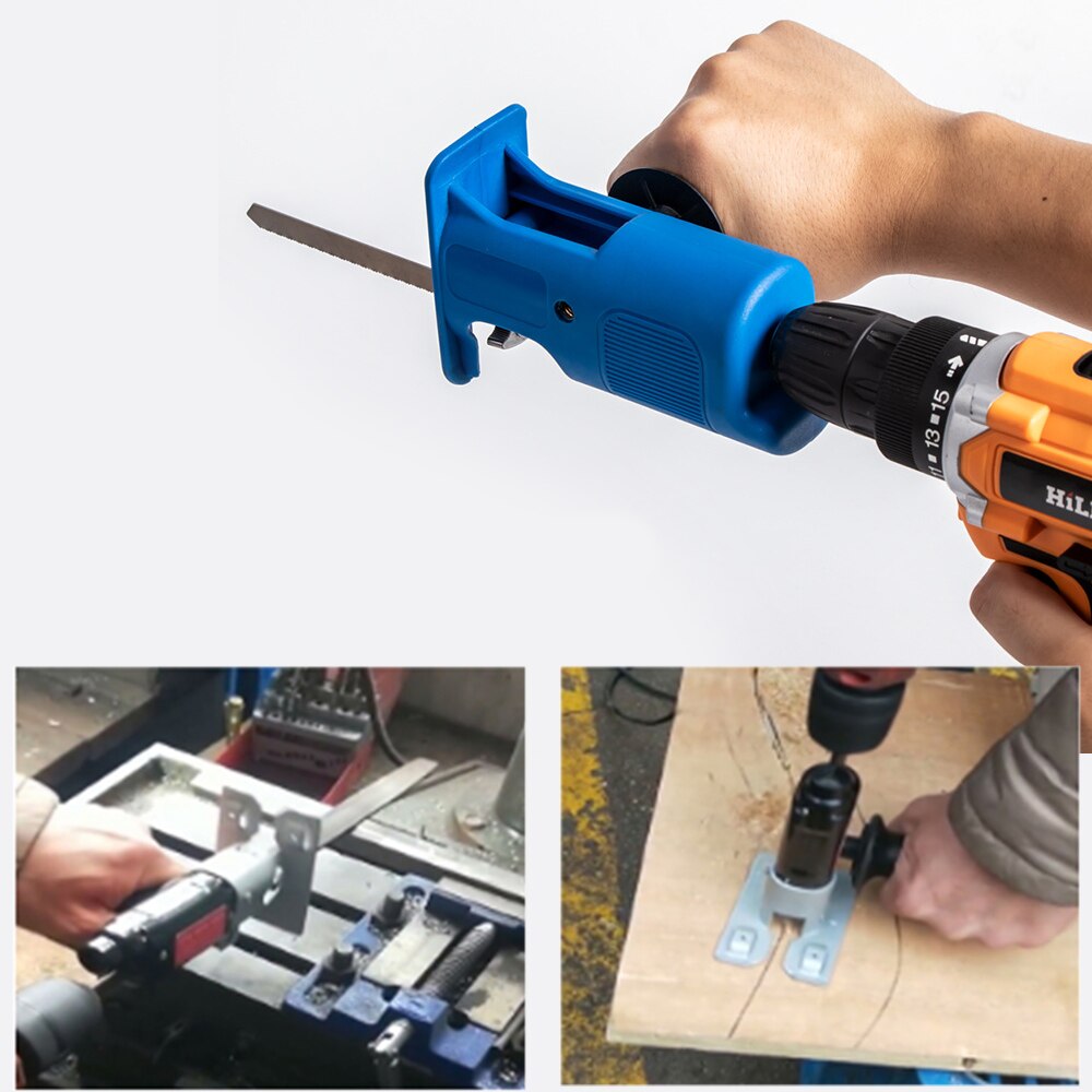 Cordless Reciprocating Saw Adapter Set Electric Drill Modified Electric Saw Hand Tool Wood Metal Cutter Saw Attachment Adapter