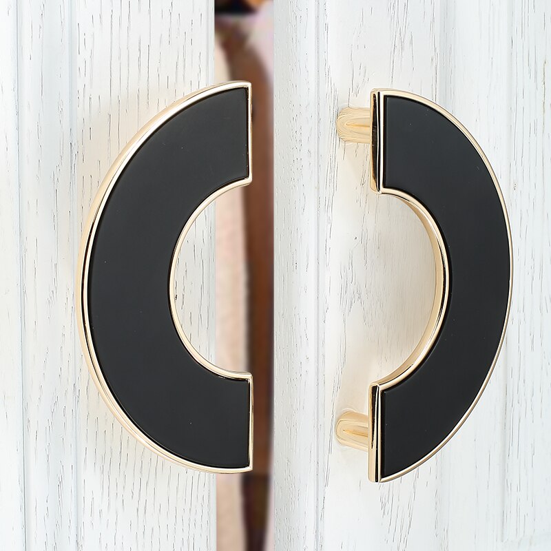 Moderne Eenvoudige Halfronde Kast Deurgrepen Garderobe Badkamer Kast Lade Knoppen En Trekt Furniture Hardware