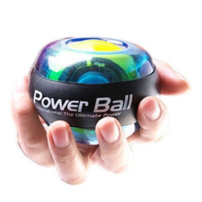 Bola para la muñeca LED Gyro, agarre de mano, fortalecedor de bola giroscópica, ejercitador de antebrazo de muñeca para brazos más fuertes, dedos de muñeca, huesos y músculos: Azul