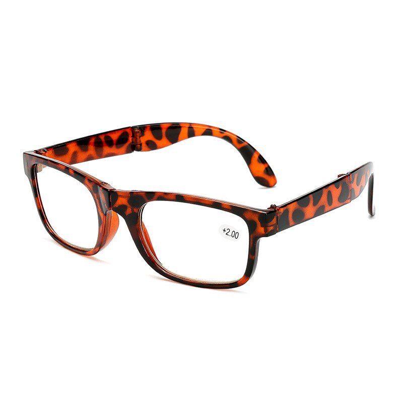 Seemfly Neue Klapp Lesebrille Männer Frauen Leopard drucken Rahmen Ältere frauen Brillen Antifatigue Computer Brillen