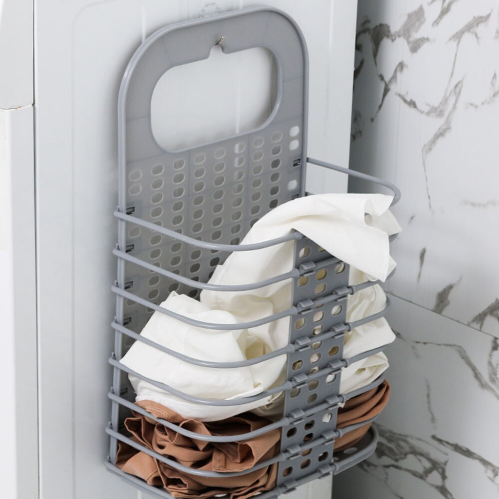 Dirty Clothes Basket Household Toy Storage Container Clothes Storage Buckets Foldable Wall Hanging Toilet Dirty Clothes Holders