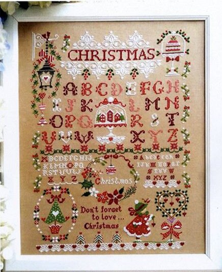 Jul flicka korsstygn kit x-mas tecknad duk broderi diy handarbete sampler dmc: 28ct otryckta