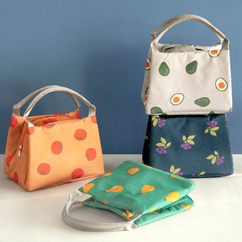 Print Cartoon Leuke Lunch Tas Voedsel Picknick Lunch Box Bag Cooler Draagbare Functionele Geïsoleerde Lunch Tas Thermische Tote Bolsa Termica