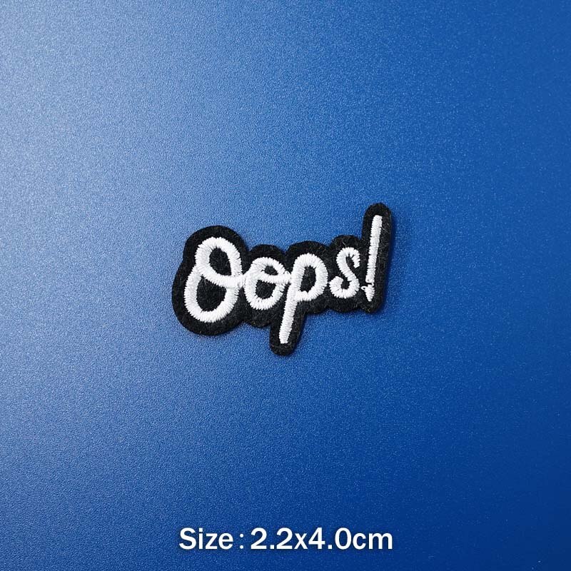 Nope Route 69 Diy Borduurwerk Badge Applique Kleren Strijken Kleding Naaien Levert Decoratieve Badges Ufo Oops: 21