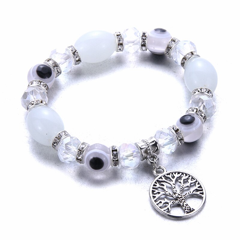 Pulsera con abalorios elásticos para niño y niña, brazalete con cuentas de colores, arcoíris, joyería fina: 23