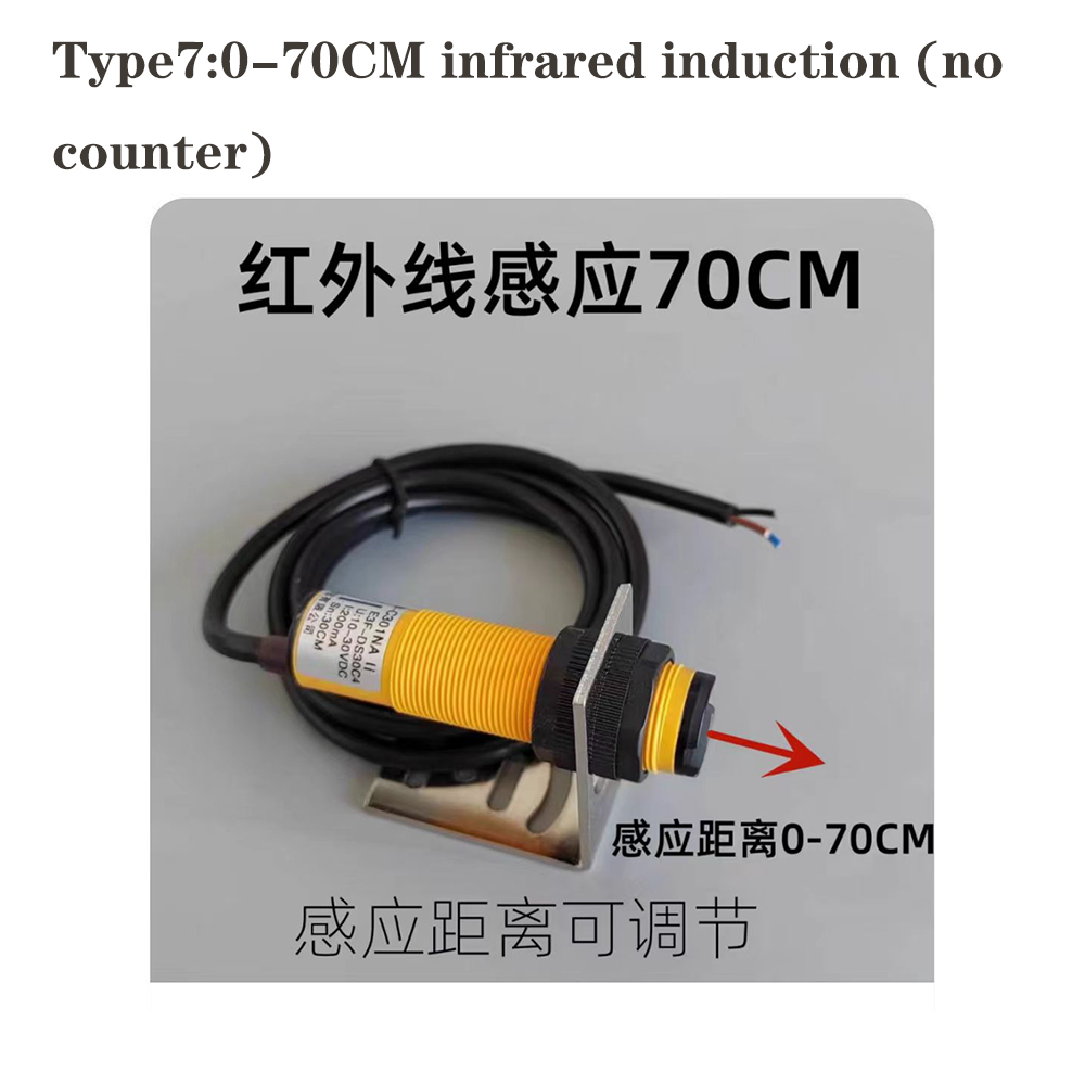 LED Digital Large Screen Electrostatic Induction Counter Infrared Automatic Production Line Pipeline Counting Electronic Counter: grey