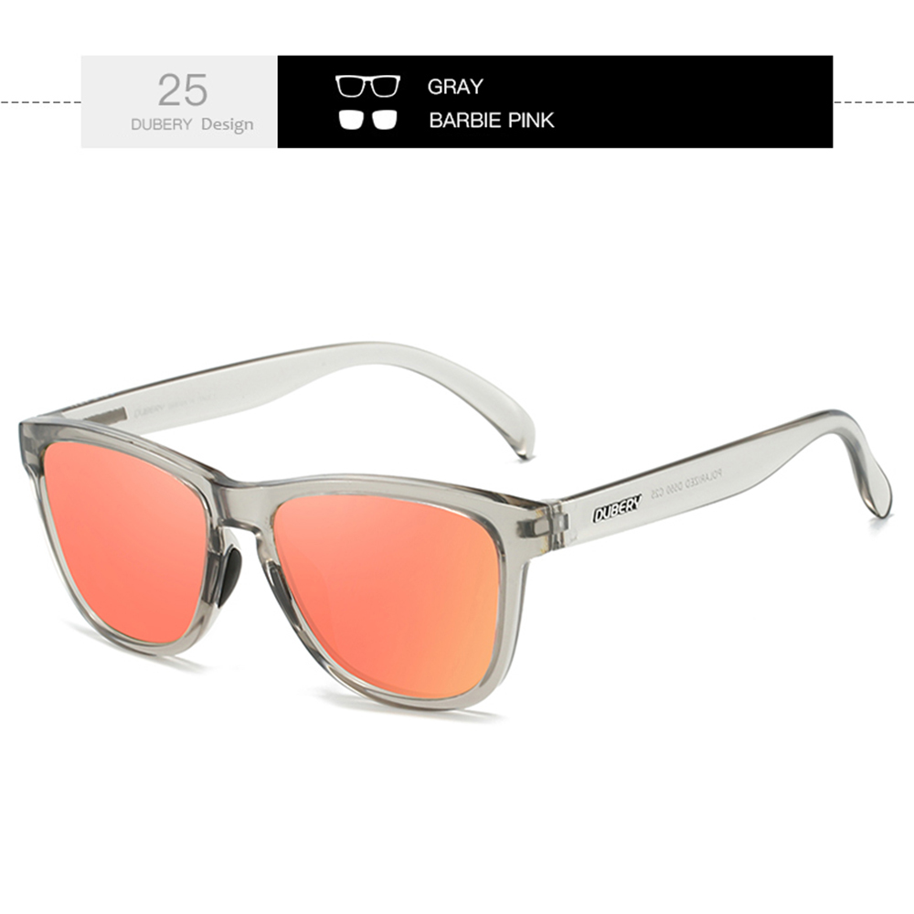 DUBERY Gafas de sol polarizadas con montura completa para hombres y mujeres 28 colores modelo 550