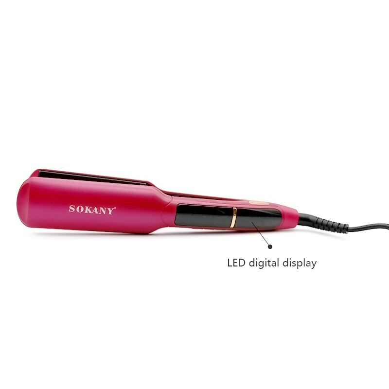 Max 750℉ ceramic hair straighteners flat iron smooth salon tool hair straightening LCD digital display 220v-240v