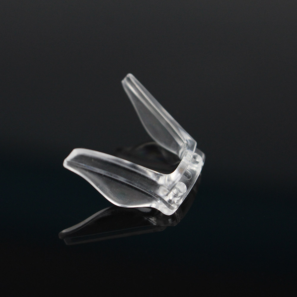 100 peças óculos de sela de pvc transparente almofada de nariz óculos suporte antiderrapante tamanho transparente 17mm 18mm