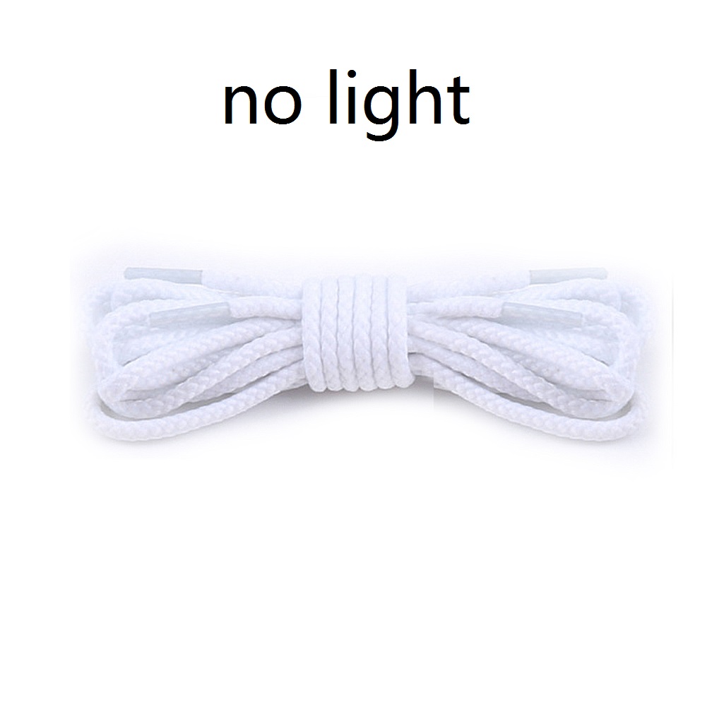 Lacets de sécurité fluorescents unisexe, 1 paire, 120/140cm, ronds et phosphorescents, pour chaussures de Sport, basket-ball en toile: Black / 120 CM