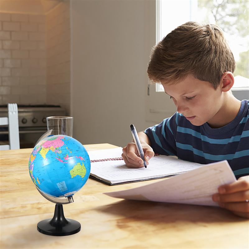1pc Educational World Globe with Stand Adults Desktop Geographic Globes