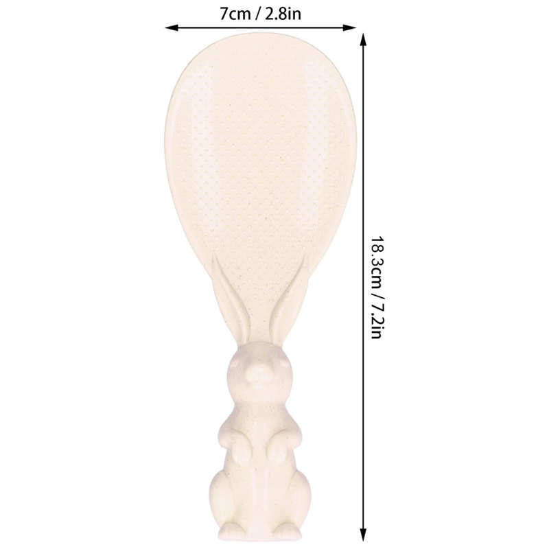 Cute Bunny Non Stick Rice Spoon Three‑dimensional Standable Rabbit Rice Scoop Home Rice Shovel for Rice Cooker Mascot Souvenirs