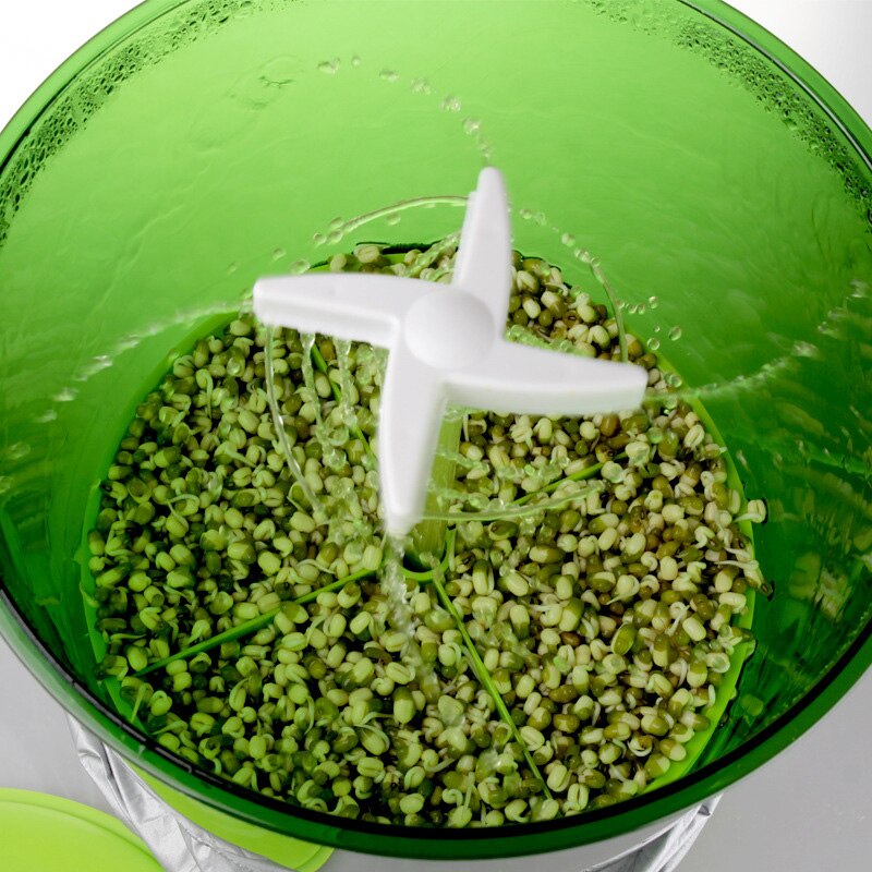 220V Green Seeds Automatic Bean Sprouter Growing Automatic Bean Sprout 2 Layers Intelligent Bean Sprouts Machine Household