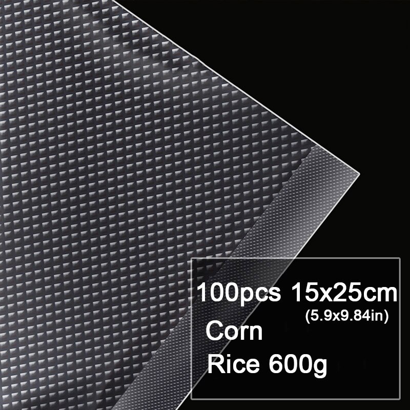 100pcs Kitchen Food Vacuum Sealer Bag Sous Vide Food Saver Storage Vacuum Packaging Bags Kitchen Accessories BPA-Free: 100pcs 15x25cm