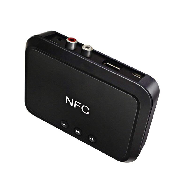 Bluetooth-ontvanger , 2- in -1 bluetooth-ontvanger nfc-compatibele draadloze 3.5mm- o-adapter voor stereogeluidssysteem met groot bereik: Default Title