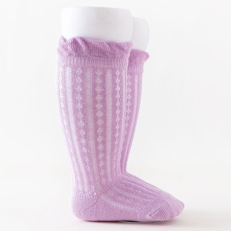 Algodão macio do bebê da menina collants verão da criança crianças meia-calça laço flor do bebê collants para recém-nascidos perna mais quente meias 2 par/lote: B / M (1 To 2Years)