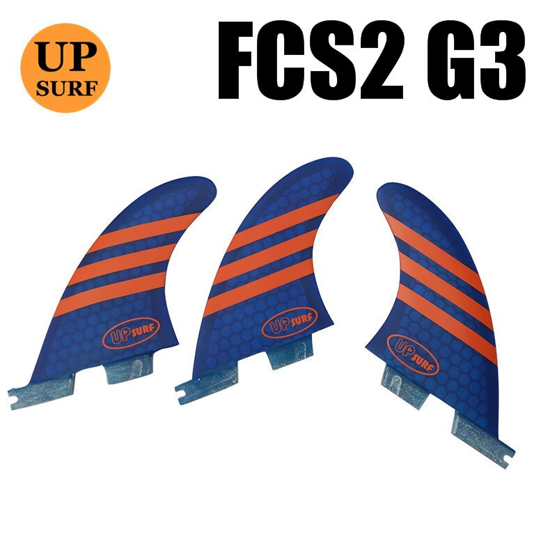 Aletas de surf G7/G5/G3 fcs2, quilla para deportes acuáticos, aleta de paddle up: G3 Blue