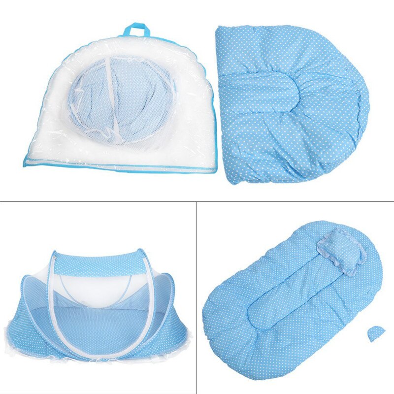 Sommer baby sengetøj krybbe net sammenfoldelig baby myggenet åndbar seng madras pude nyfødt kølig mat og kølig pude