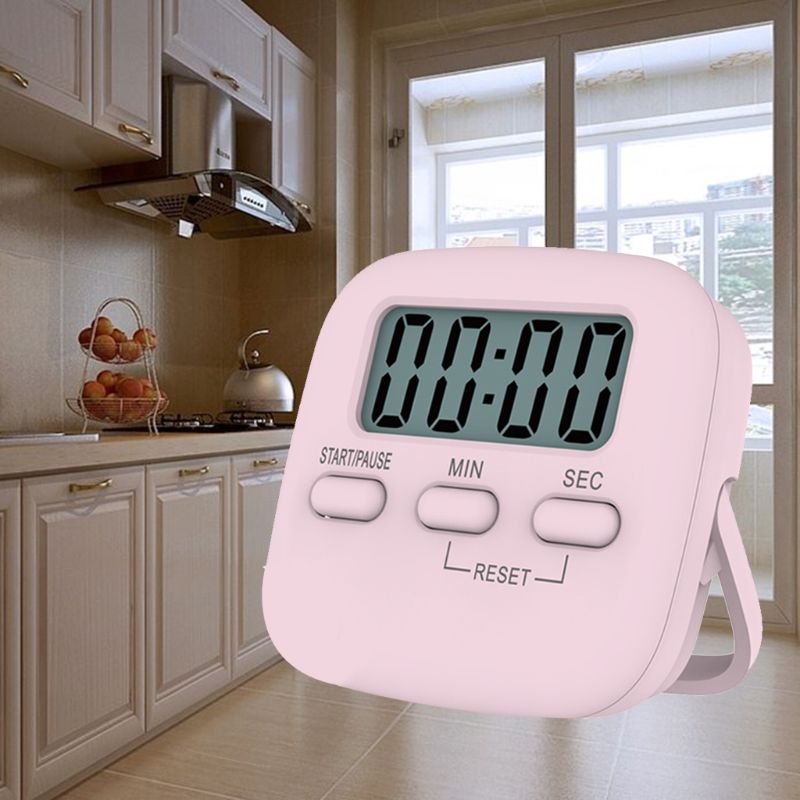 Digital Kitchen Timer Magnetic Countdown Loud Alarm Interval Plastic Funny Item
