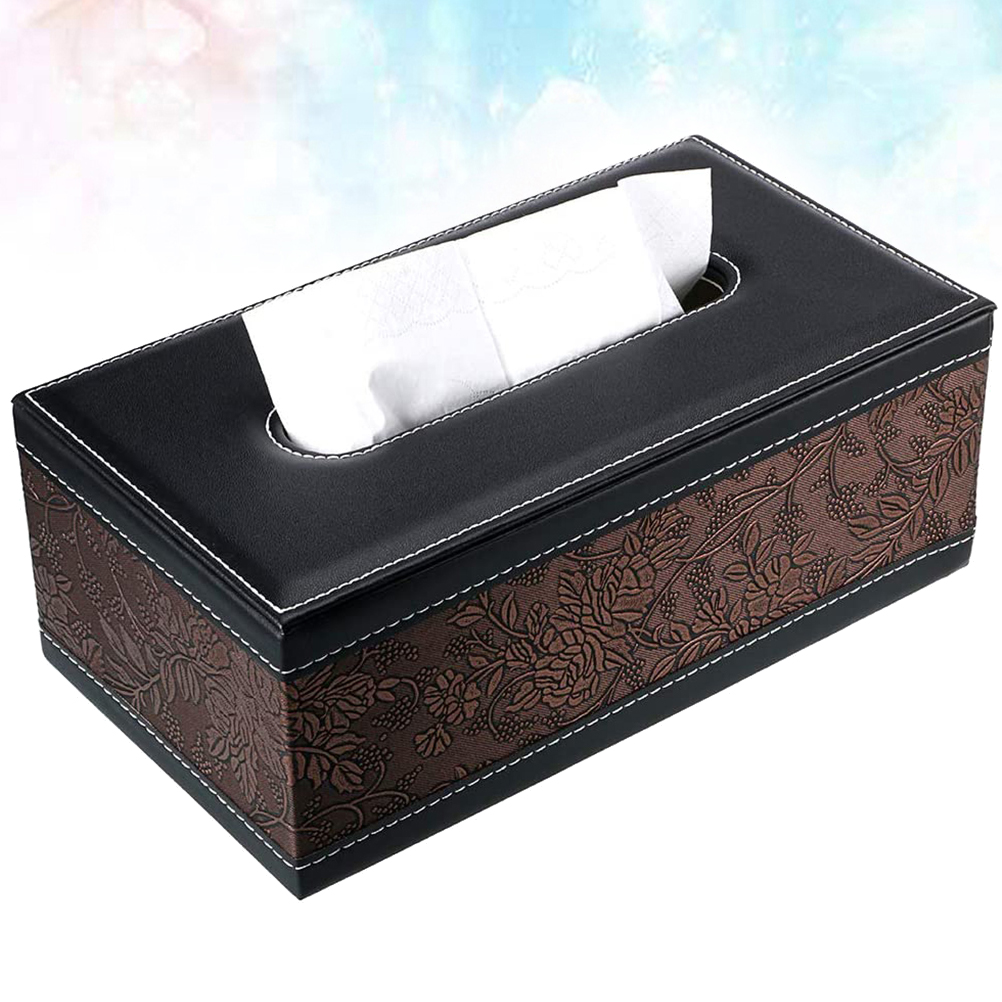 Creatieve Tissue Doos Eenvoudige Tissue Houder Magnetisme Case Vintage Elegante Tissue Doos Voor Business Home Restaurant (Vintage Patroon