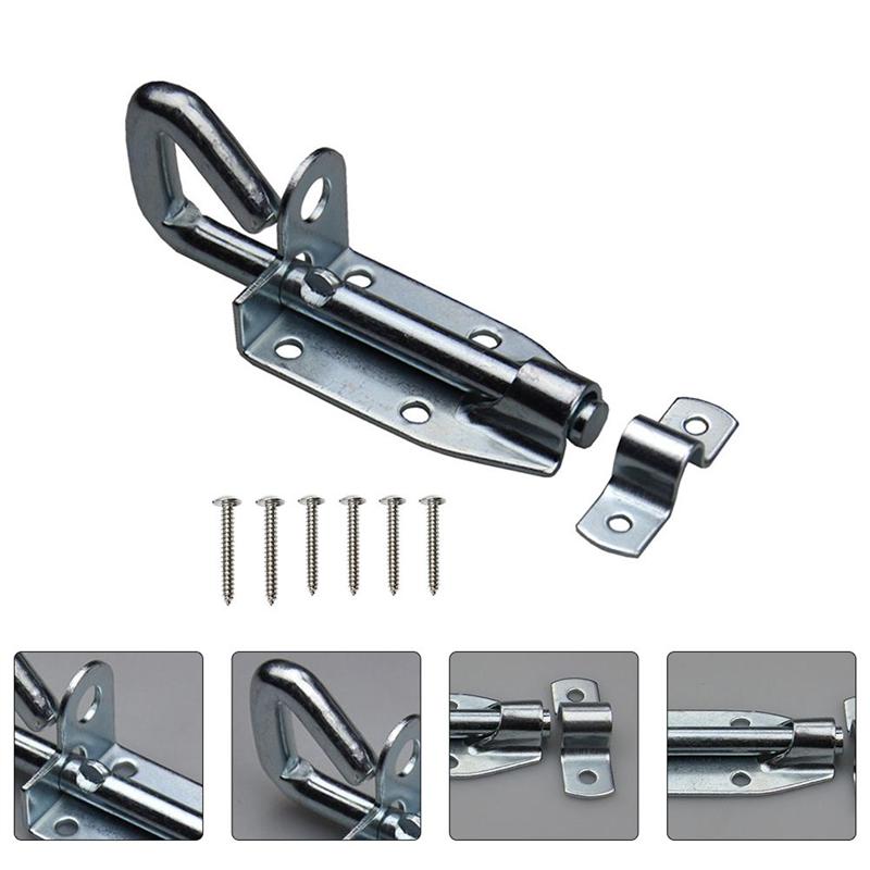 2 Sets Barn Door Window Latch Bolts Window Gate Security Latch Lock With Screws Bolt House Door Bathroom Warehouse Door Buckle