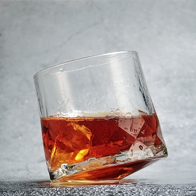 hav merke whisky tumbler glass diamant prismatisk slipt tykk tung xo whisky stein kopp ølglass spinnende vinglass