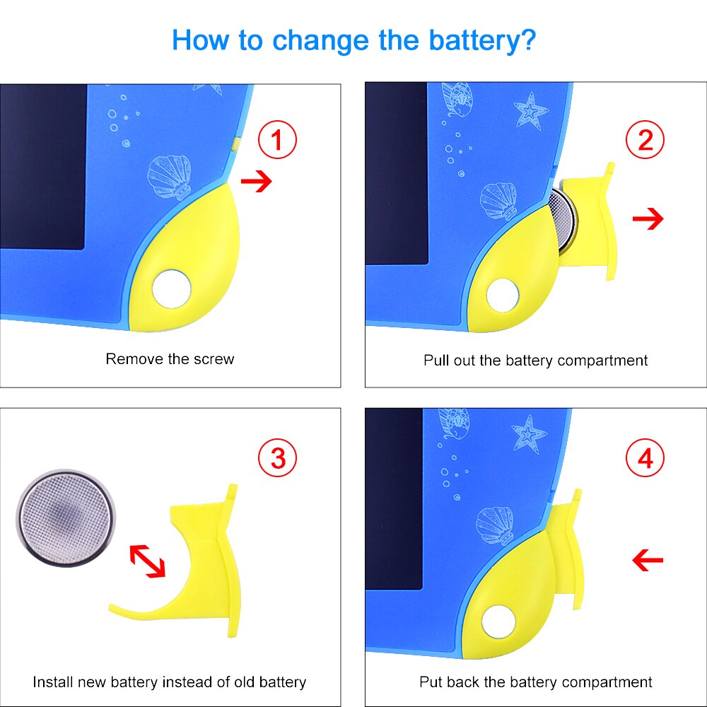 CHIPAL 8.5 Inch Colorful LCD Drawing Tablet Electronic Writing Pad Digital Graphic Tablets Electronic Writing Pad Paint Notepad