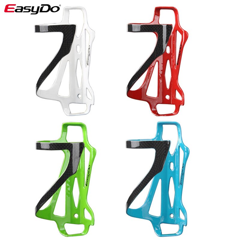 Soporte de botella de agua de bicicleta EasyDo, portabotellas Pure 3K fibra de carbono 24g piñón fijo jaula para tetera accesorios de bicicleta