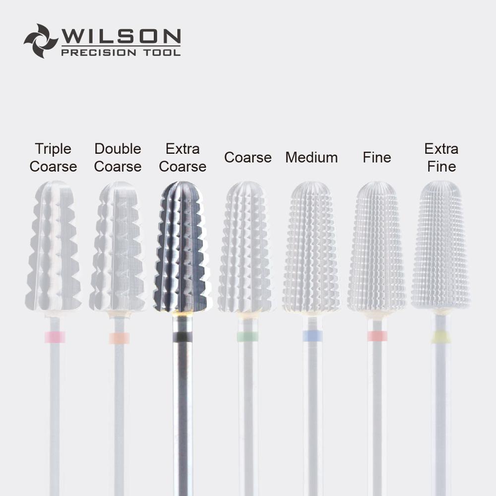 Broca de carburo de tungsteno WILSON, el más rápido para quitar acrílicos y geles, direccional (solo para uso con la mano derecha): 1PC XCoarse
