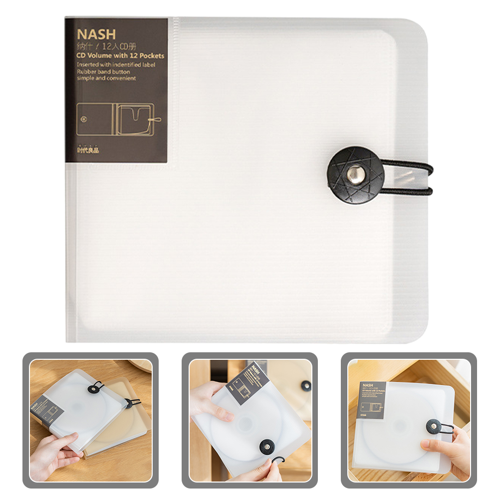 Organizador de cd dvd fichário de armazenamento 12 capacidades caso de cd portátil titular de disco de dvd pequeno caso de cd saco de armazenamento de cd