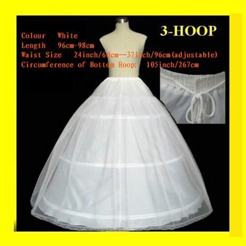 I stork mange stilarter brude bryllup underkjole bøjle crinoline galla underskørt fancy nederdel slip 50%  off 3 bøjle