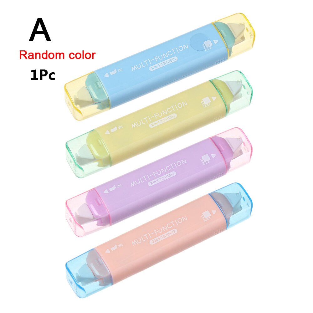 Double Sided Adhesive Dots Stick Roller Glue Tape Dispenser Sticks Adhesive Cutter Stationery Office Supply 3 Types: A-Random Color