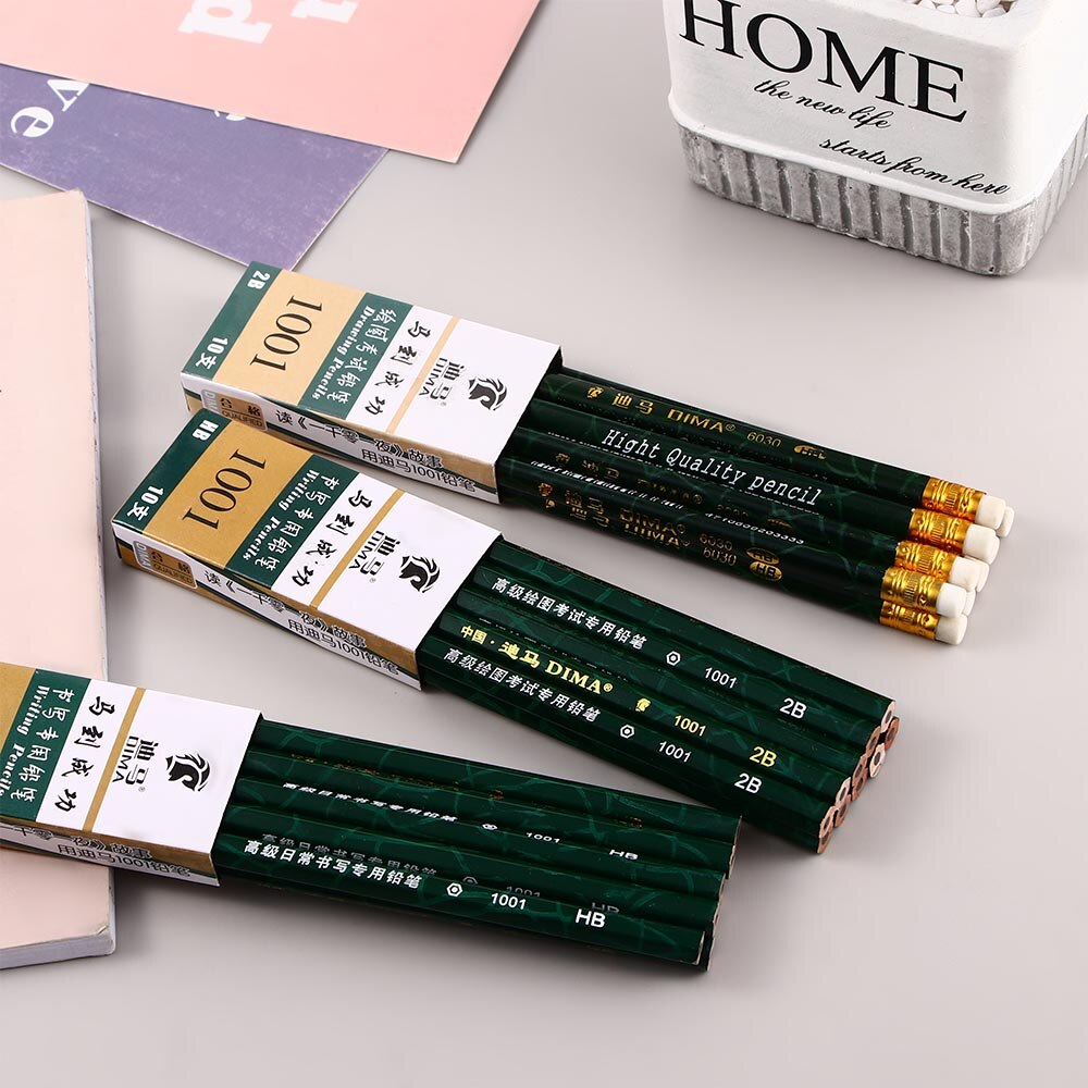 Soft Medium Hard 2B Drawing Pencil Black Sketch HB Writing Pencil Durable Art Supplies Pencil Set