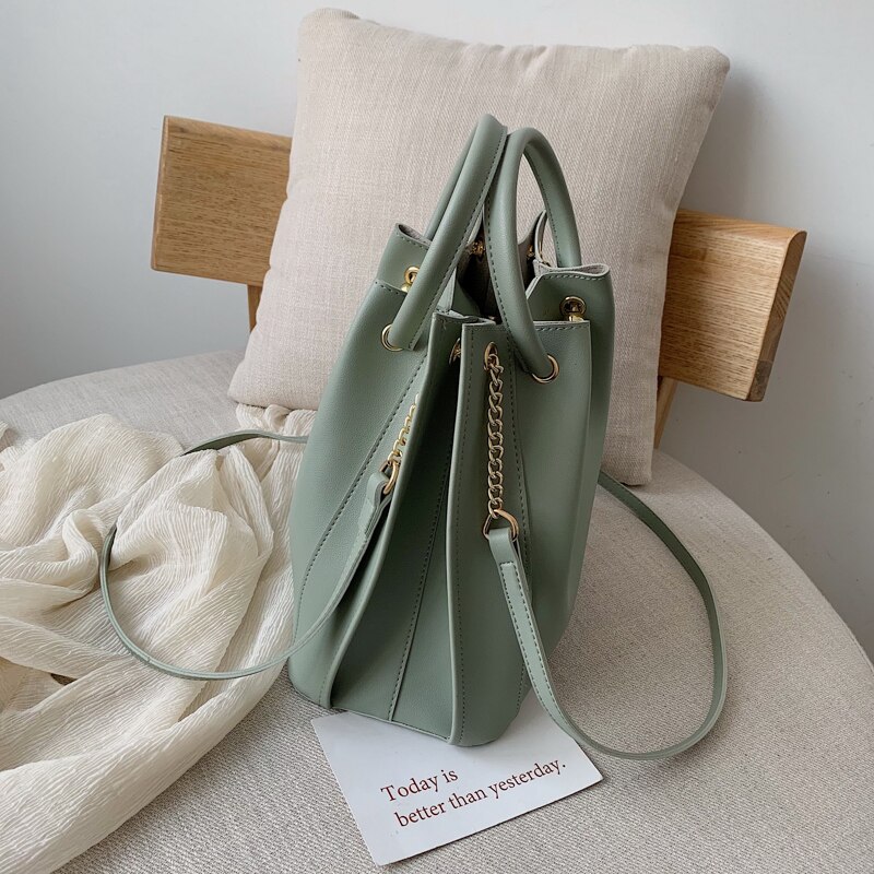 Ladsoul kvinner veske pu lær kvinner skuldervesker kjente merkevarer kvinner vesker damer uformelt sekk en hoved