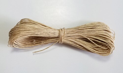 High Tenacity 100% Linen waxed cord 15m-25m/lot DIY thread rope: beige 15m