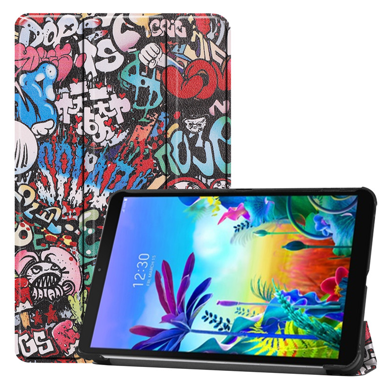 For LG G Pad GPad 5 Case 10 1 inch LM-T600L PU Leather Folding Stand Magnetic Cover for LG GPad5 10.1 inch Tablet Case Kids: TY