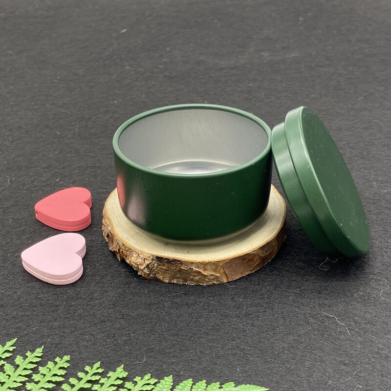 1 st/påse 30ml mini plåtförvaring metalllåda liten järngryta förseglad kastrull för kaffe te godisförvaring tillbehör behållare burkar: Grön