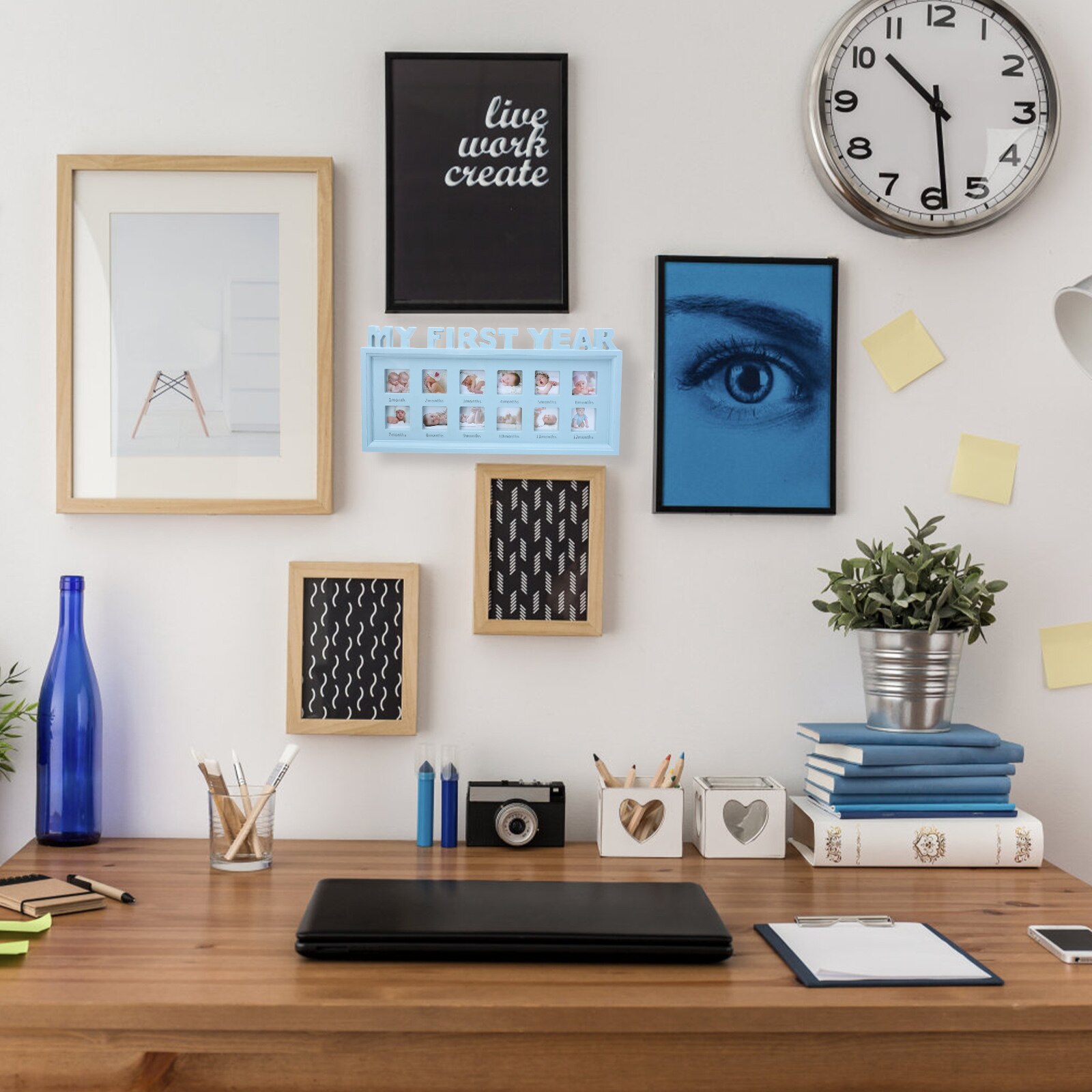 Baby First Year Picture Frame 12 Month Milestone Photo Frame Baby Shower