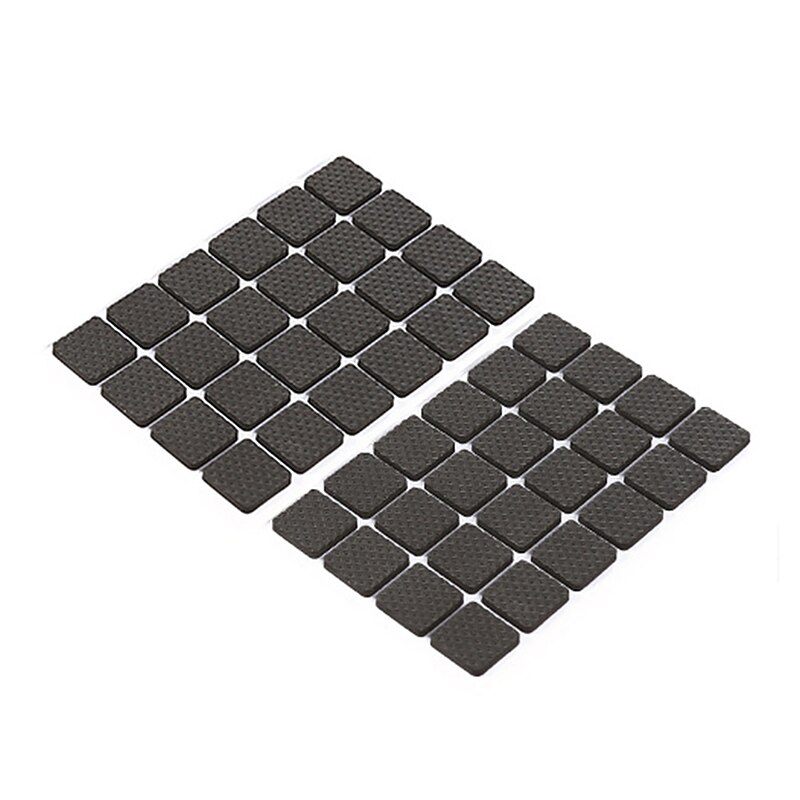Klæbende gummi skridsikker ridser diy-resistente møbler fødder gulvbeskytterpuder bordben skammel stole beskyttelsesmåtter: D -48 stk
