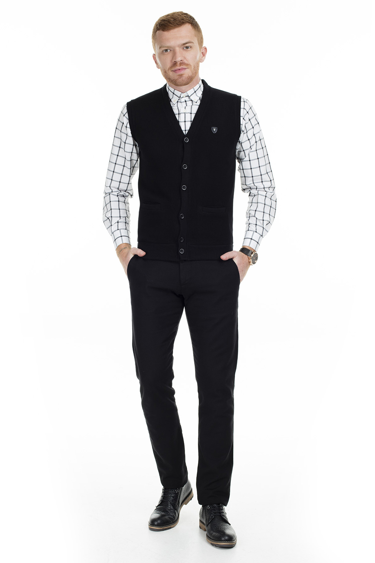 Sabri Özel botón Chaleco de hombre 4193106