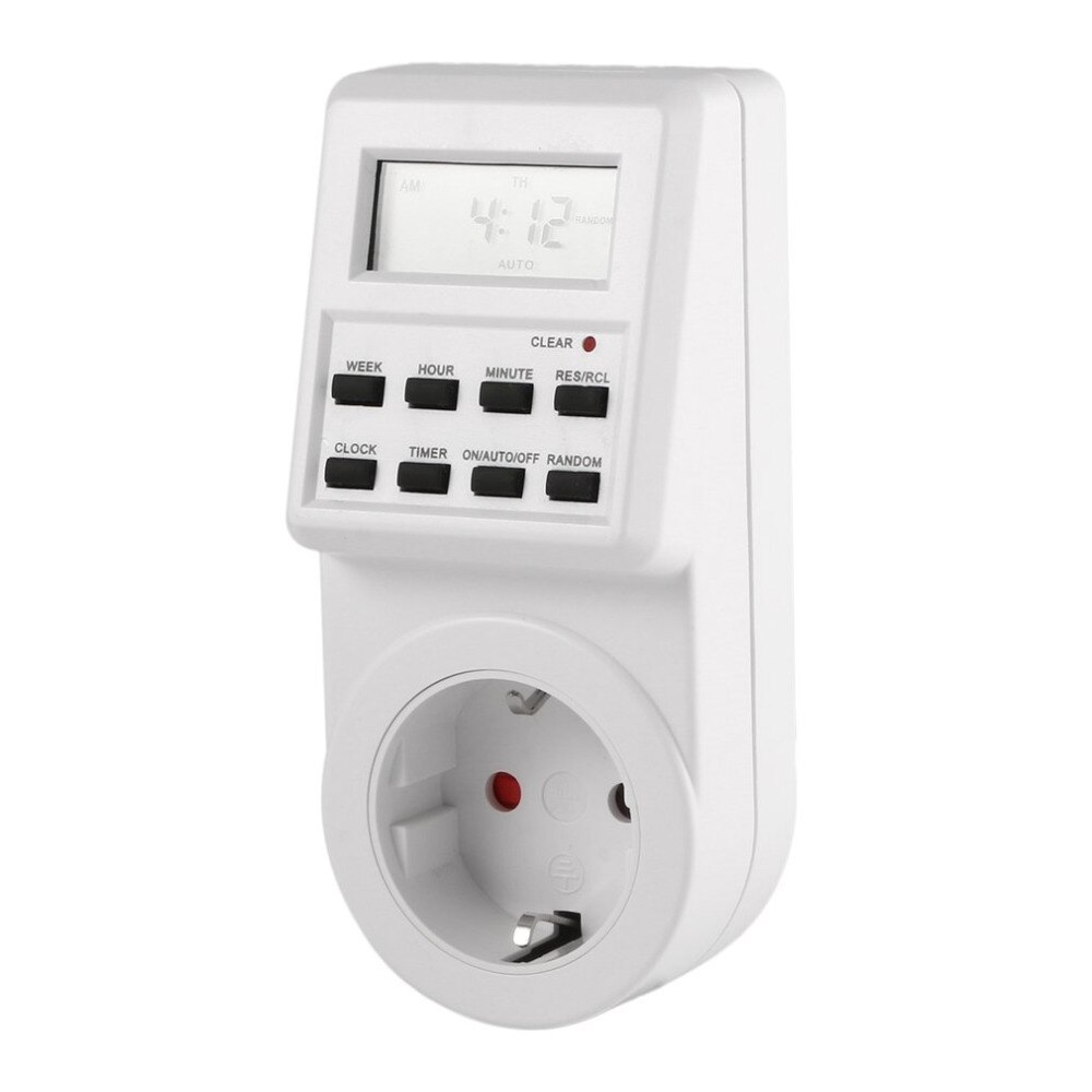 Plug-in Programmable Timer Switch Socket with Clock Summer Time Random Function
