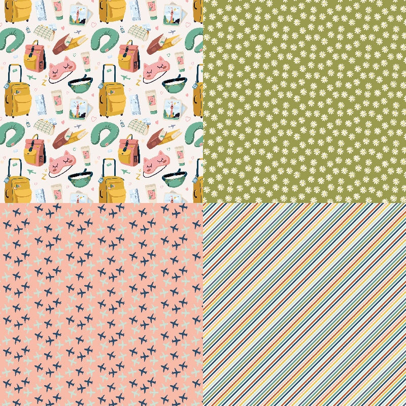 KSCRAFT 12pc Journal Scrapbooking Pads Paper Origami Art Background Paper Card Making DIY Scrapbook Paper Craft