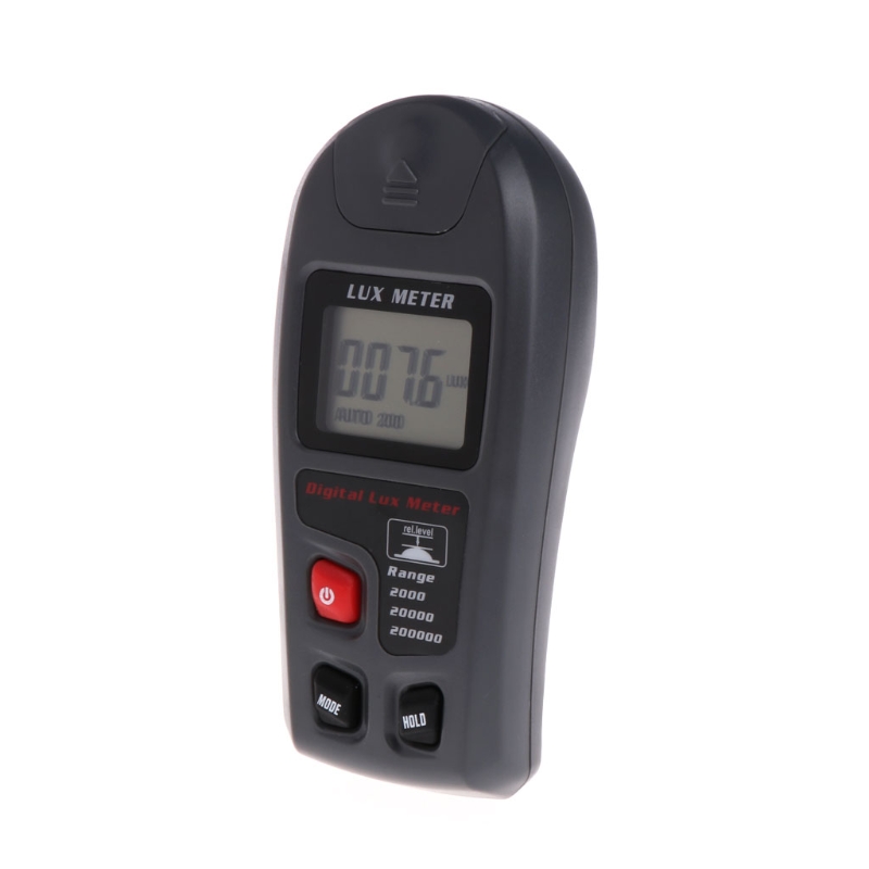 Digital Light Meter Luxmeter 0.1~200000Lux Light Meter Sensor Large LCD Display Luminometer Photometer