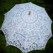 Vintage Kant Handgemaakte Kant Sunny Paraplu Proces Kant Paraplu Fotografie Overweging Dans Bruiloft Decoratie Parasol