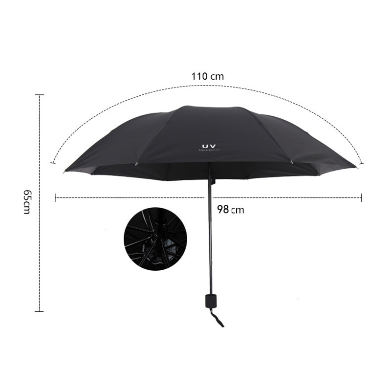 Xiaomi uv guarda-chuva dobrável à prova dwindproof água à prova de vento 8 osso guarda-chuva anti-uv dias ensolarados simples cor sólida guarda-chuva manual