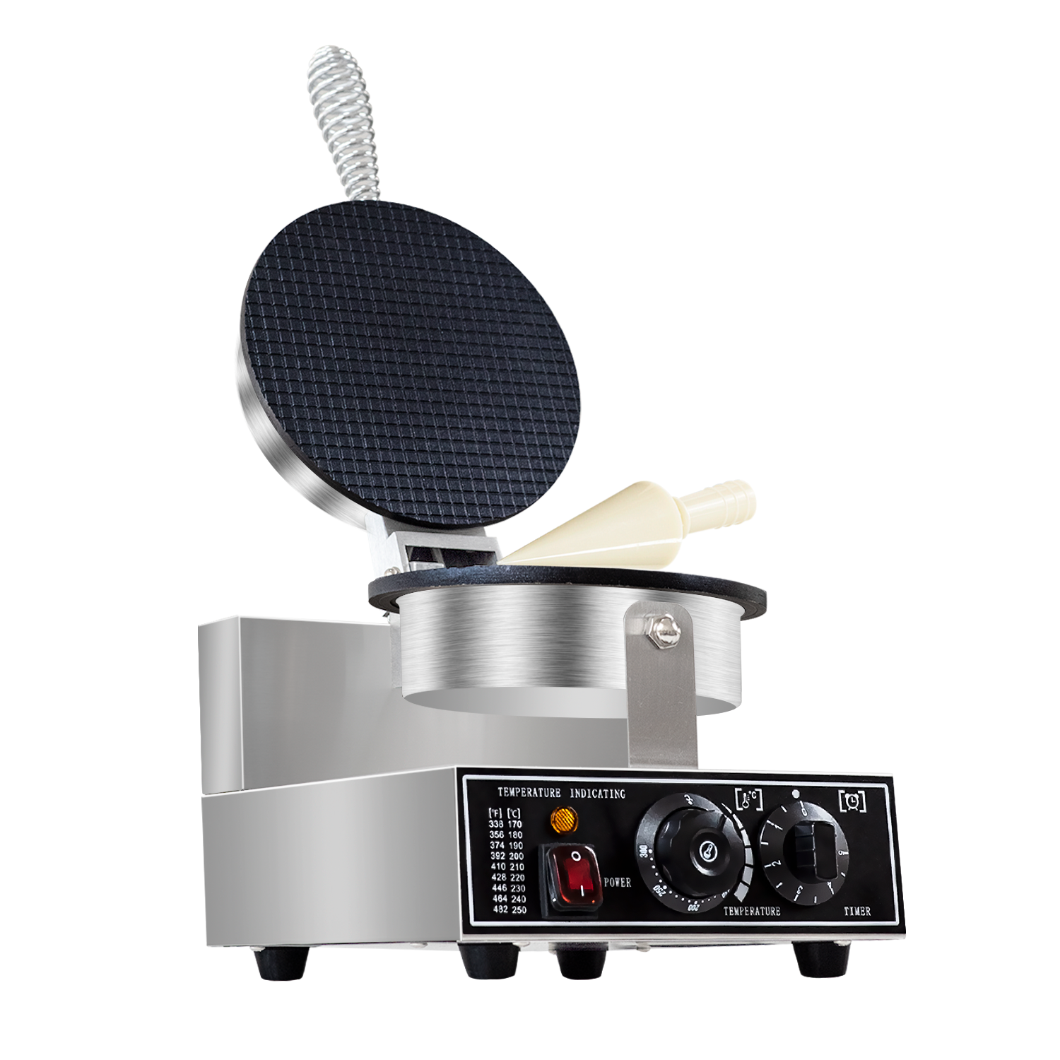 Electric ice cream cone maker commercial waffle cone machine 110V/220V waffle iron cone maker egg roll cake oven
