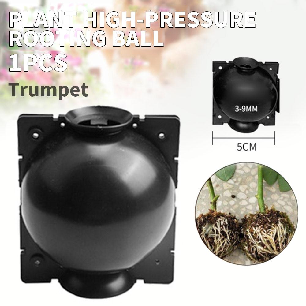 5Pcs Plant Propagation Box Balcony Beautiful Pp Plastic Economic Garden Plant Rooting Ball Flowerpot Planter Home: 1pcs black S