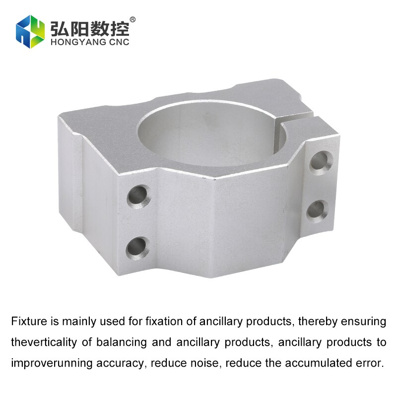 Spindle Motor Bracket 48mm 52mm Fixed Clamping Screw Spindle Clamping Aluminum Holder Clamp For CNC Machine Spindle